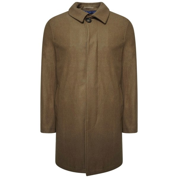 Harry Brown London Wool Blend Overcoat - Camel