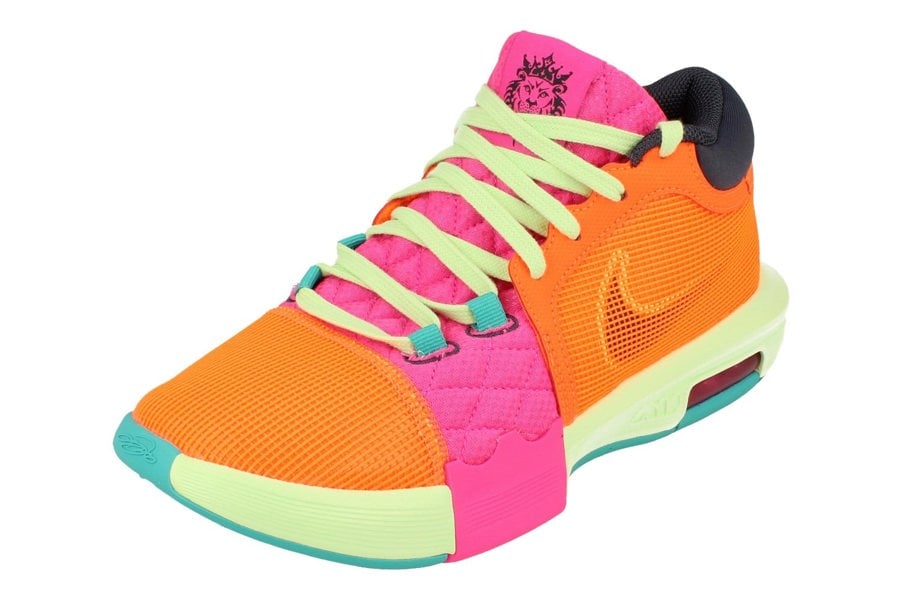 Nike Lebron Witness VIII Mens Basketball Trainers Fb2239  800 - Total Orange Thunder Blue 800 - Photo 0