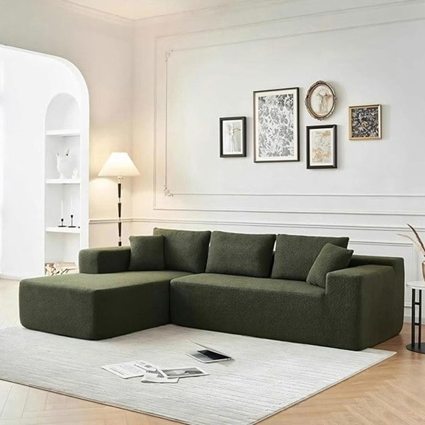 Ortega Modular Sofa Bed, Three Seater Corner Sofa Bed, Boucle - corner sofa london