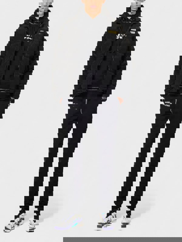 PLACES+FACES Places + Faces High Neck Woven Blend Down Puffer Black - Mens