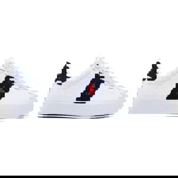 Ralph Lauren - 816945264003 Mens Court Vulc II White/Navy/Red