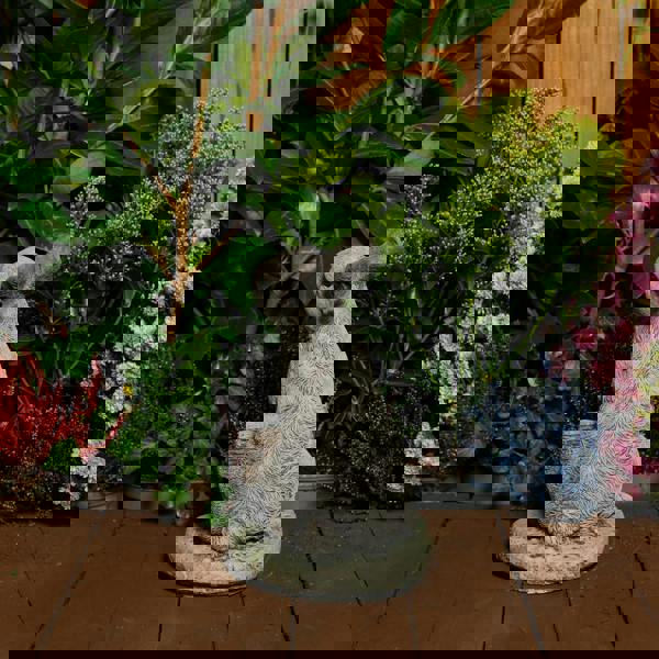 Welcome Bunny Stone Cast Statue Garden Ornament | Cute Rabbit Statue