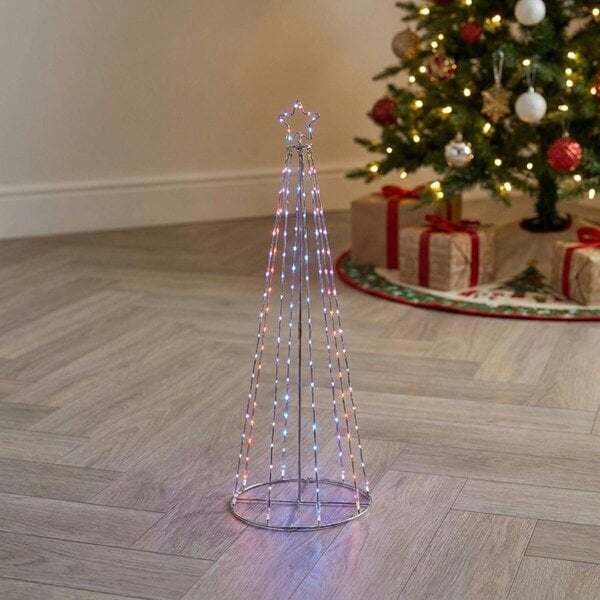 Garden Greatness Battery Operated Multi Action Lit Pyramid Tree Decoration