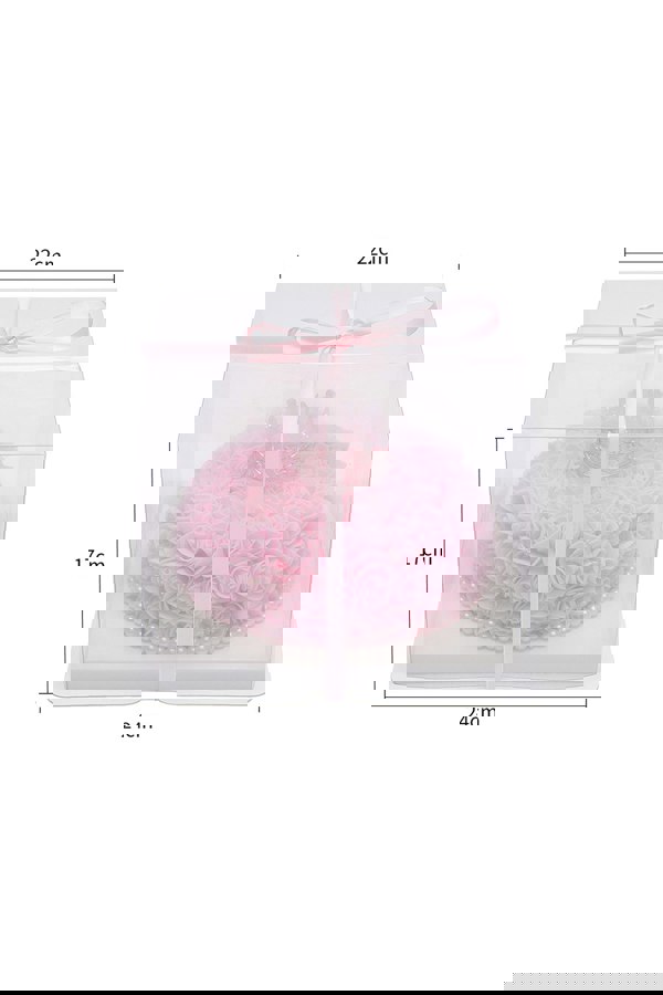 Living and Home Artificial Rose Cake with Gift Box