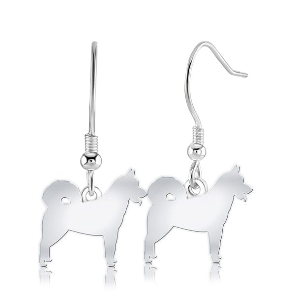 Mylee London Greenland Dog Silhouette Silver Earrings
