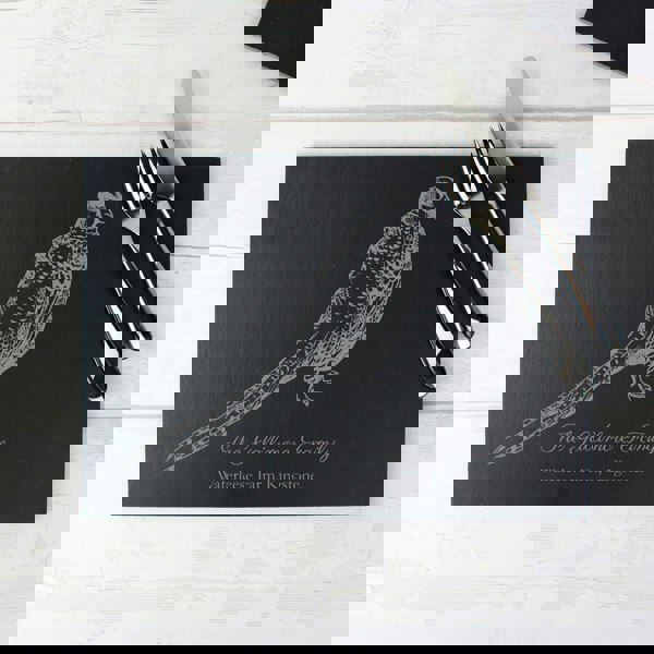 Personalised Memento Company Personalised Pheasant Slate Placemat