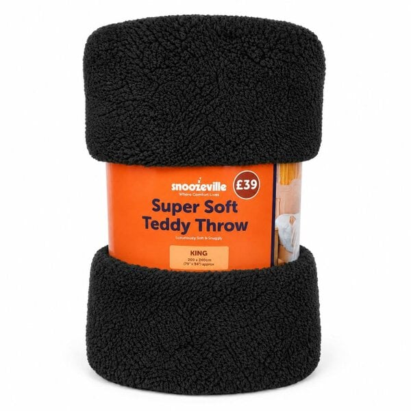 Dyzi Super Soft Large Teddy Fleece Throw – 200 x 240cm