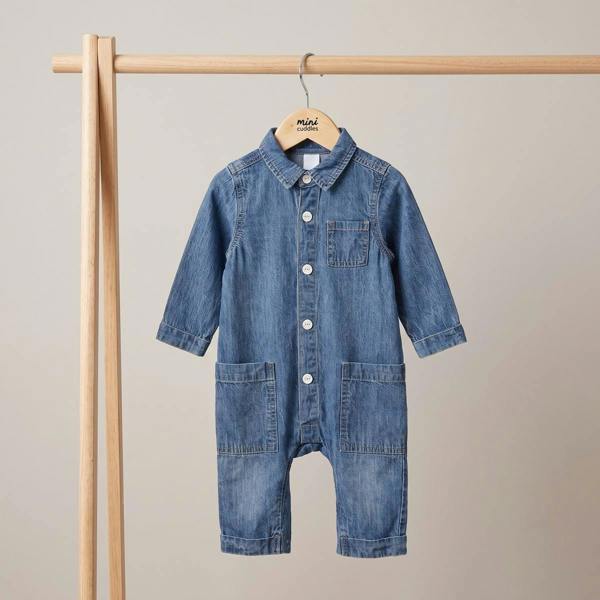 Boys Dark Wash Single Romper