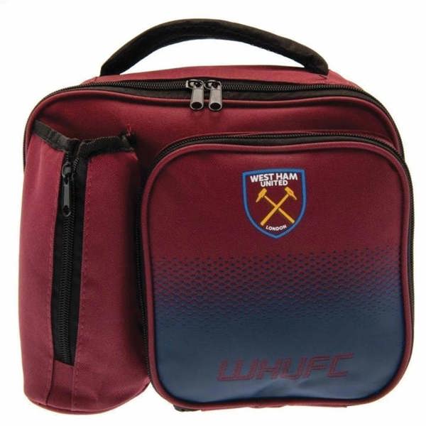 West Ham United FC Fade Lunch Bag with Bottle Holder, Lunch Accessories, Sports, Gift