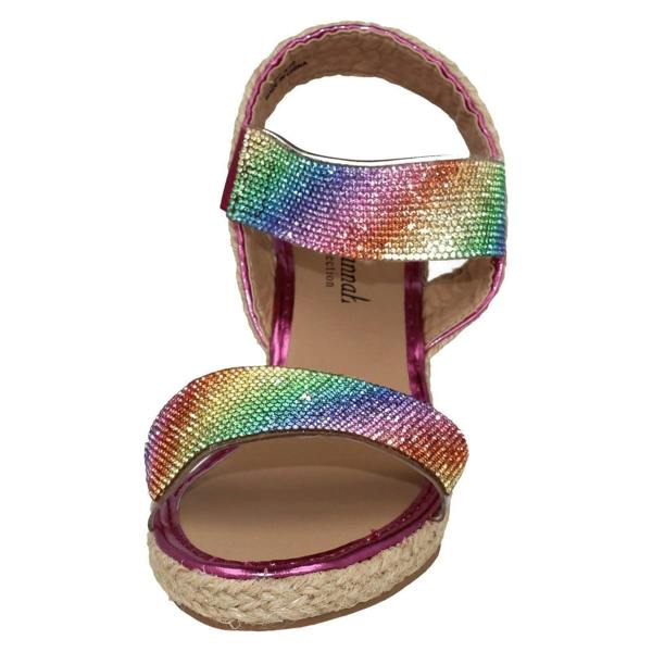Savannah Ladies Savannah Wedge Glitter Sandals F12035