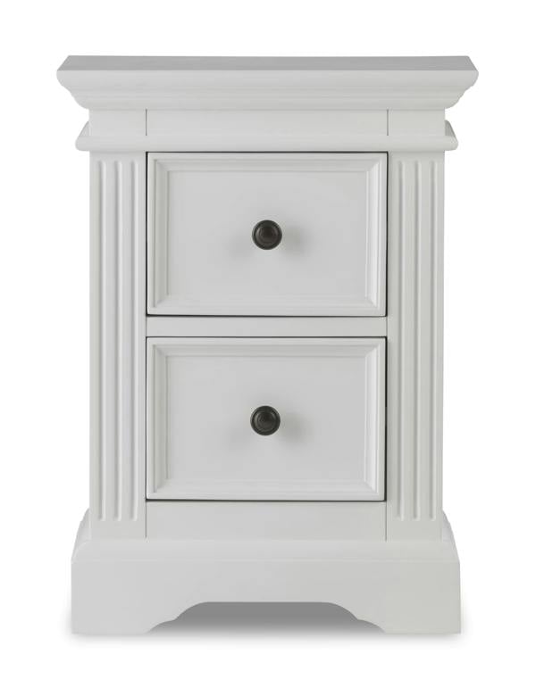 Statement Furniture Gainsborough Bedside Table 2 Drawer Hamptons Style Nightstand