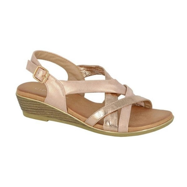 Cipriata Womens/Ladies Quarta Sandals - Rose Gold