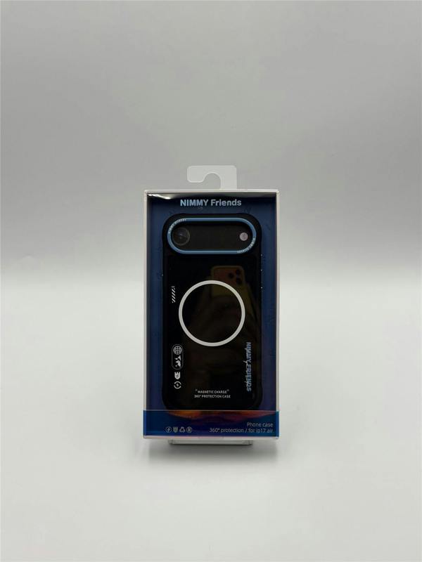 Nimmy Friends Nimmy Cool & Cute 2.0 Case with MagSafe for iPhone 17 Air 6.5" Black Blue - N-YJKM-CX2.0-IP17-AIR-01-A
