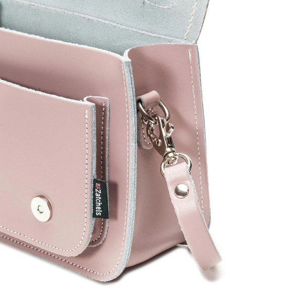 Zatchels Handmade Leather Micro Satchel - Rose Quartz