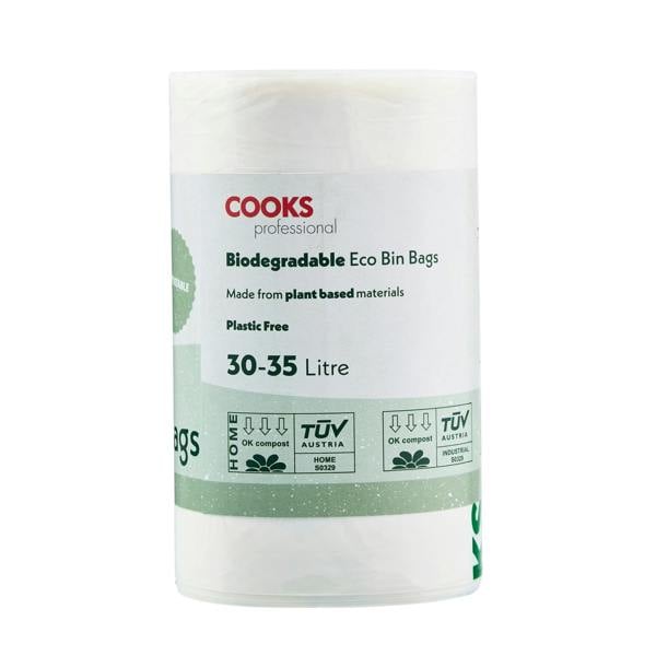 Cooks Professional Biodegradable Bin Bags | 30-35L