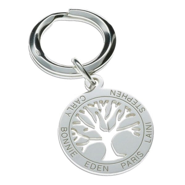 Christopher James of London Sterling Silver Tree Of Life Keyring