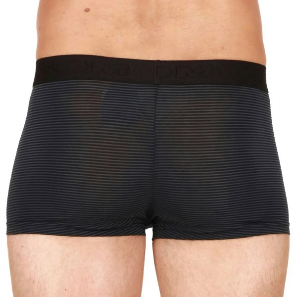 Hom Simon Stripe Modal Stretch HO1 Boxer Brief, Black