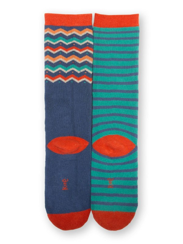 Kite Boys Organic Cosy Socks Zigzag