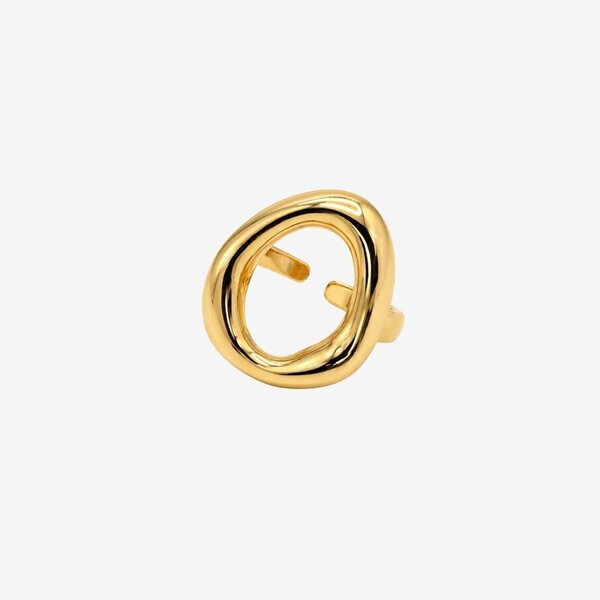 Uchi & Soto Enso Gold Open Circle Ring