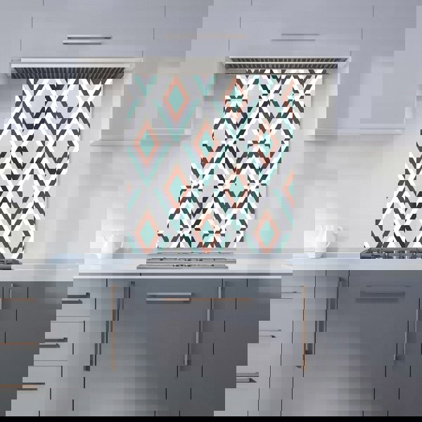 Warren Reed - Designer Zig Zag Abstract Pattern Kitchen Splashback