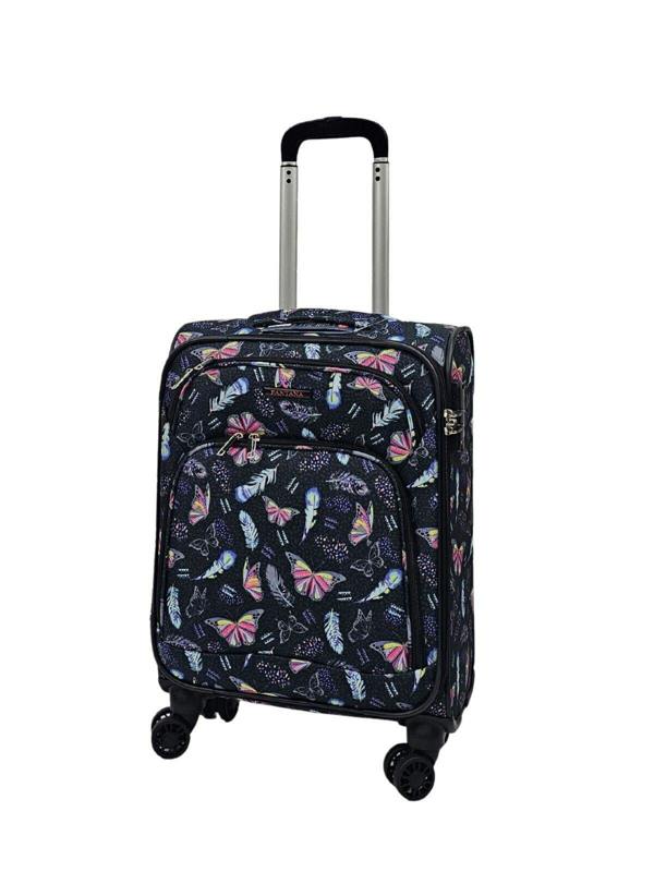 Eagle Luggage Soft Shell Cabin Suitcase 55 x 37 x 20 cm Lightweight Luggage Suitable for Easyjet, Ryanair