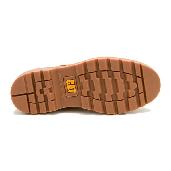 Caterpillar CAT (Caterpillar) Mens Honey Brown Leather Low-Cut Boots - Colorado Boat Lo