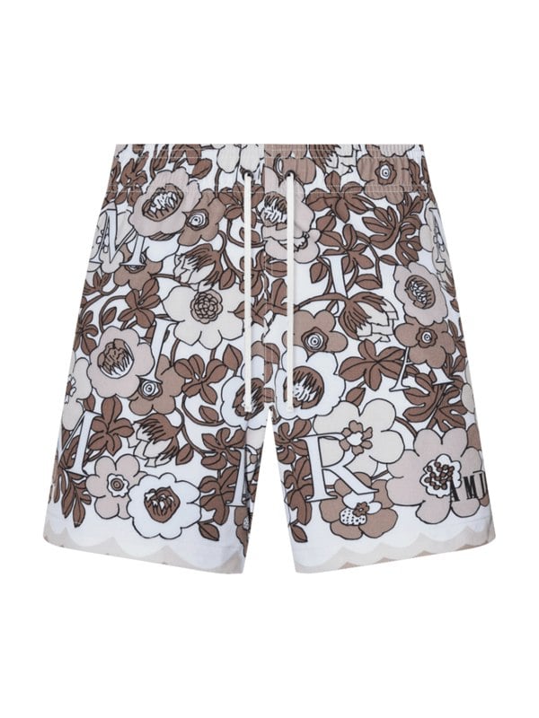 AMIRI Flower Swim Shorts - Brown