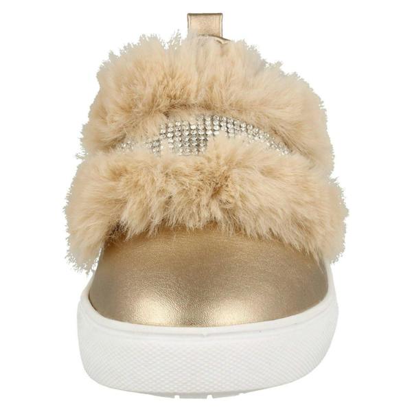 Spot On Girls Spot On Diamante Strap Fur Trim Shoes