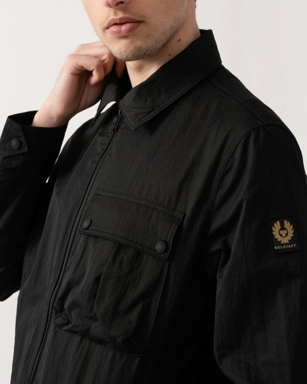 Belstaff Drome Mens Overshirt - Black