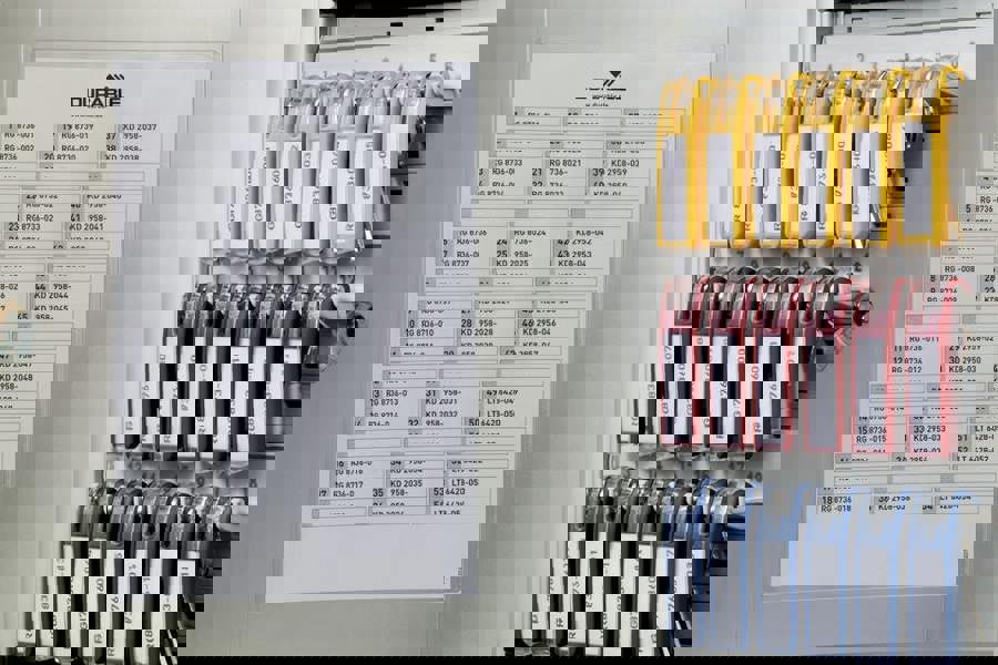 Durable Key Safe 54 Lock Box | Holds 54 Keys | Includes 6 Key Clips