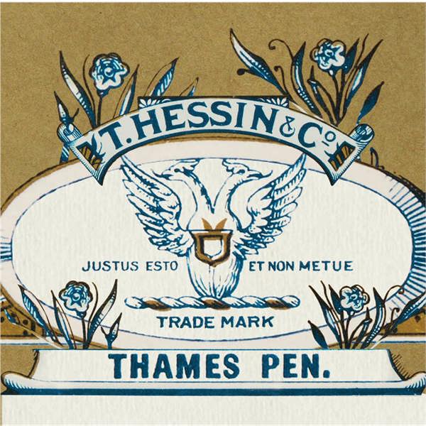 Tom Hessin Charles Collection Thames Blue Iridium Nib Medium