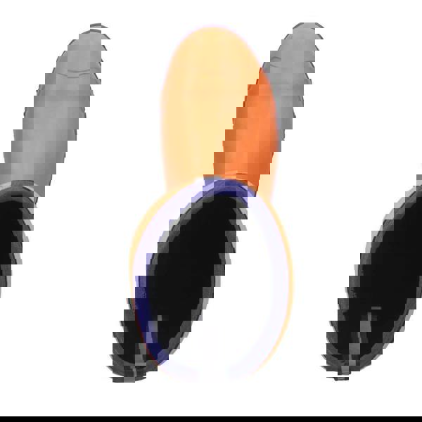 Muck Boots MUCK Boots GRIT S5 Mens Tall Safety Composite Toe/Midsole Wellie, orange safety work boots with black interior and purple trim.