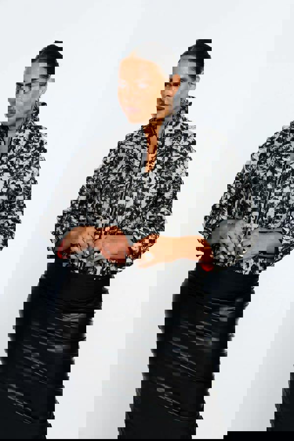 Lioness by TF Monochrome Paint  Brocade Jacket