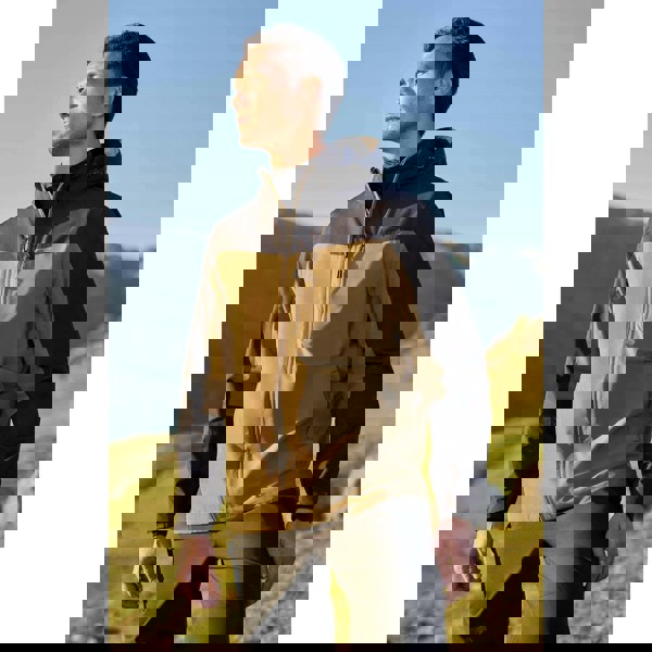 Mountain Warehouse Mens Brisk Extreme Colour Block Waterproof Jacket - Dark Khaki