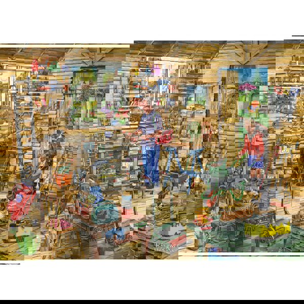 The House of Puzzles Fred's Shed 500 Piece Jigsaw Puzzle
