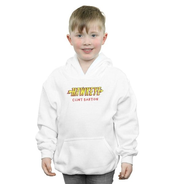 Marvel Boys Hawkeye AKA Clint Barton Hoodie - White