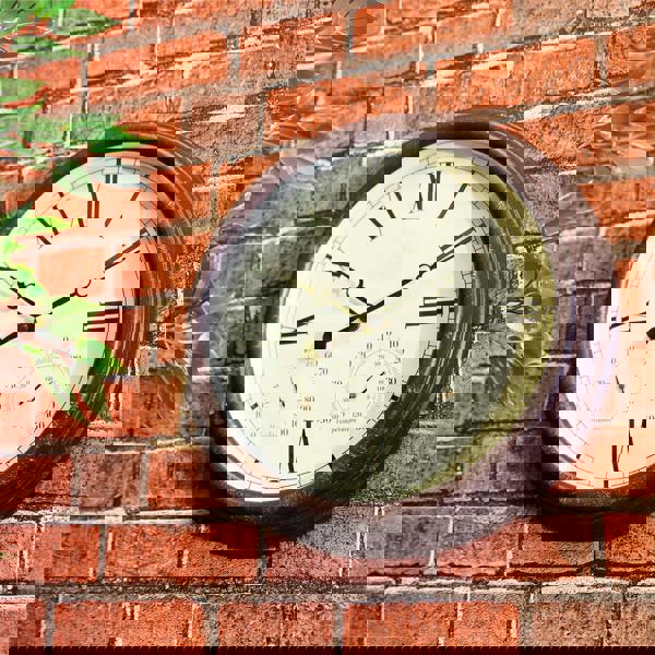 St Helens Vintage Effect Outdoor Clock inc. Humidity & Temp.