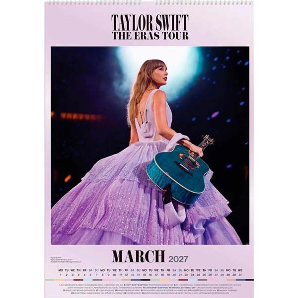 Taylor Swift A3 Calendar 2027, Wall Calendars, Month To View, Entertainment, Gift