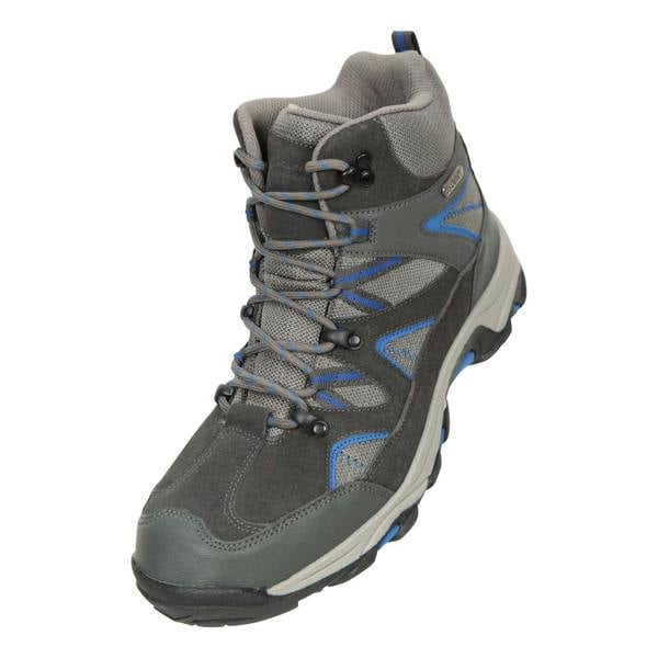 Mountain Warehouse Mens Rapid Suede Hiking Boots - Dark Grey - 