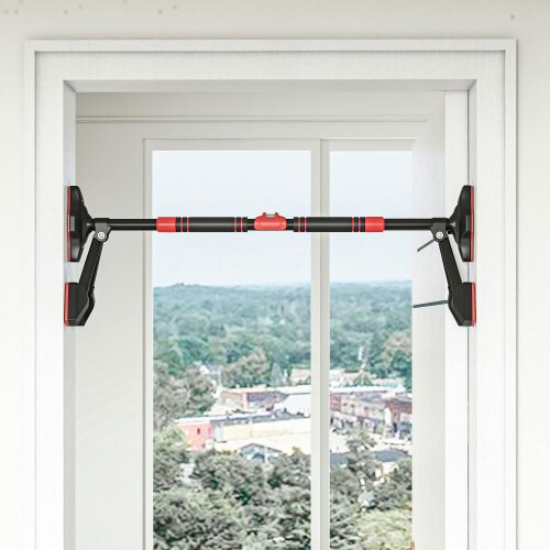 SPORTNOW Pull up Bar Doorway 79-100cm with Level Gauge and Triangle Support
