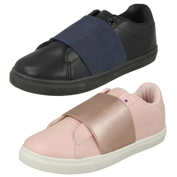 Spot On Girls Spot On Elastic Bar Pumps H2469