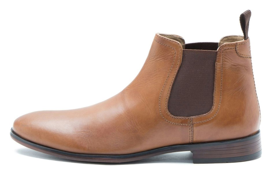 Thomas Crick Red Tape Crick Beeston Casual Formal Mens Leather Pull On Chelsea Boots