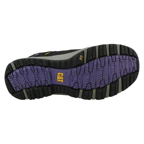 Caterpillar Ladies Caterpillar Black/Lilac Lace Up Safety Shoe - Elmore ST