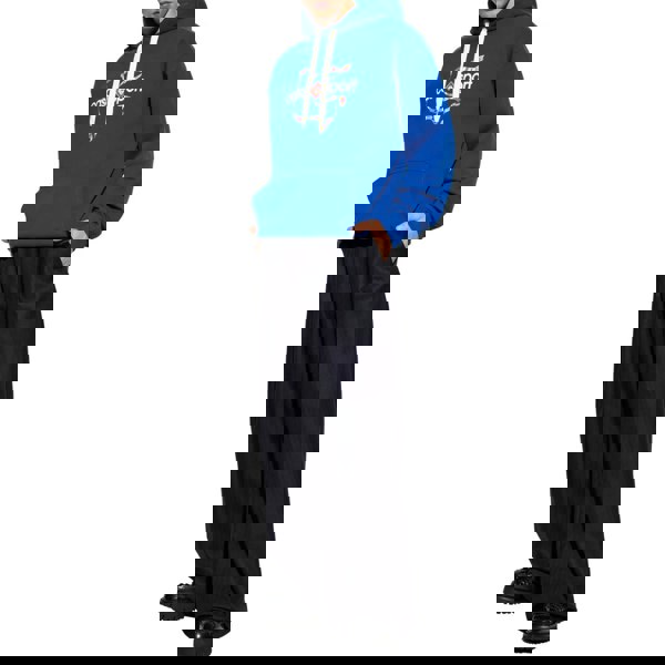 Casablanca Drapeau De Collombes Printed Blue Hoodie