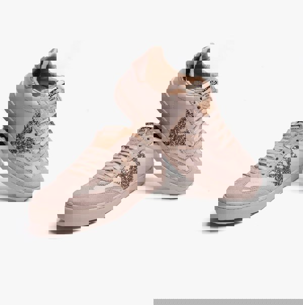 Victoria BERLIN FAUX LEATHER & SHEARLING CYCLIST Womens Trainers Hielo