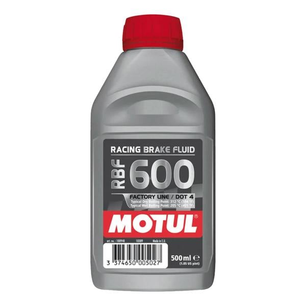 Motul RBF 600 Racing Brake Fluid DOT 4 100% Synthetic Racing Brake Fluid 500ml