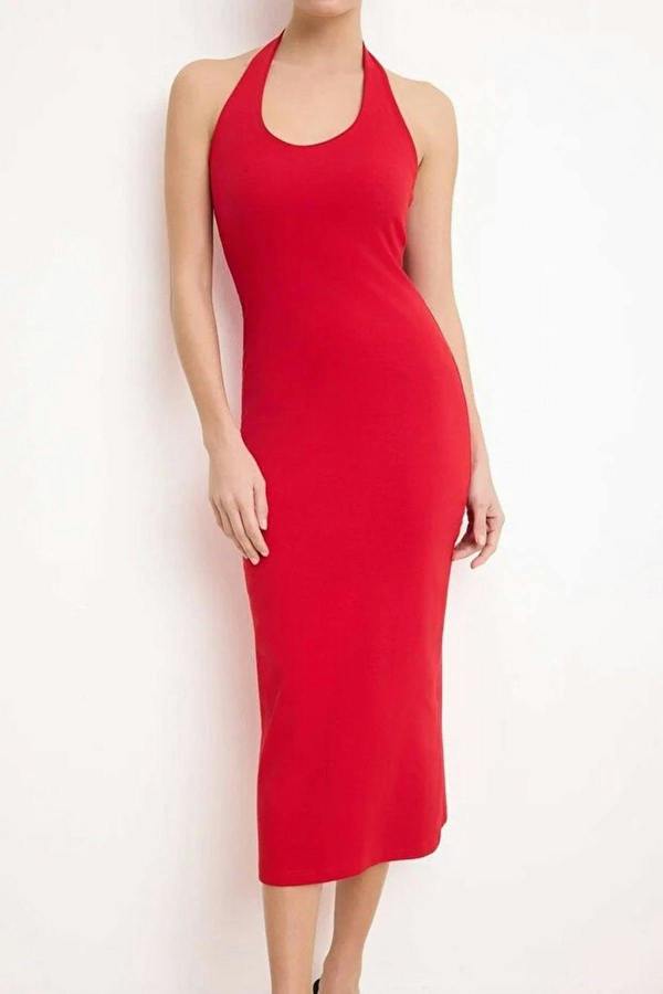WOVCOR Bodycon Midi Dress