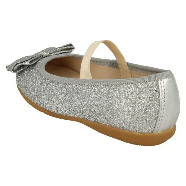 Clarks Girls Clarks Glitter Bow Detailed Shoes Dance Bow K