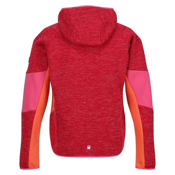 Regatta Girls Dissolver VIII Full Zip Fleece Jacket - Pink Potion/Flamingo Pink/Satsuma