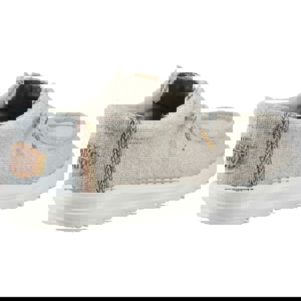 HEYDUDE Wally Jute Jute Men's Stone Grey/Iceberg Green Moccasins Shoes